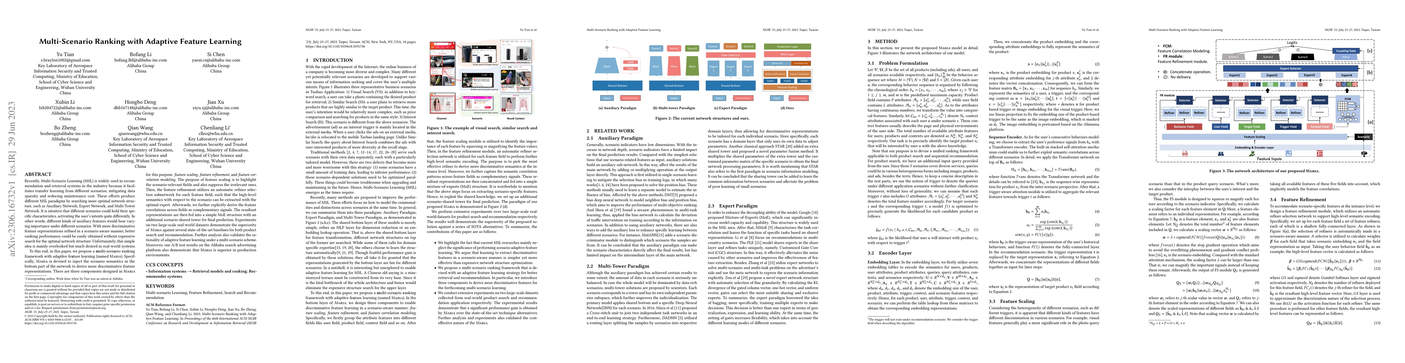 Thumbnail for Multi-Scenario Ranking with Adaptive Feature Learning