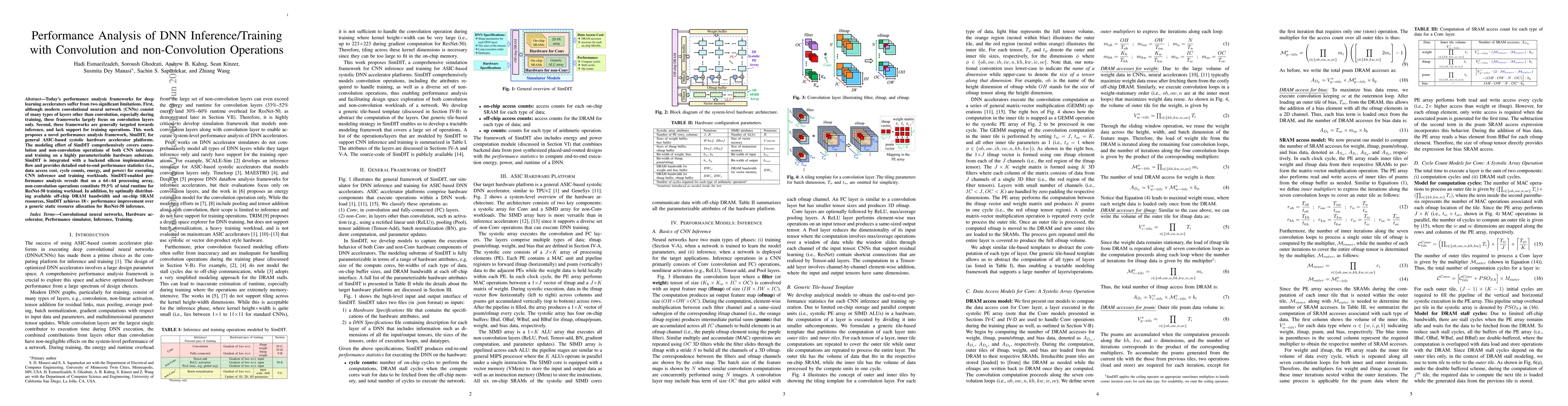 Thumbnail for Performance Analysis of DNN Inference/Training with Convolution and
  non-Convolution Operations