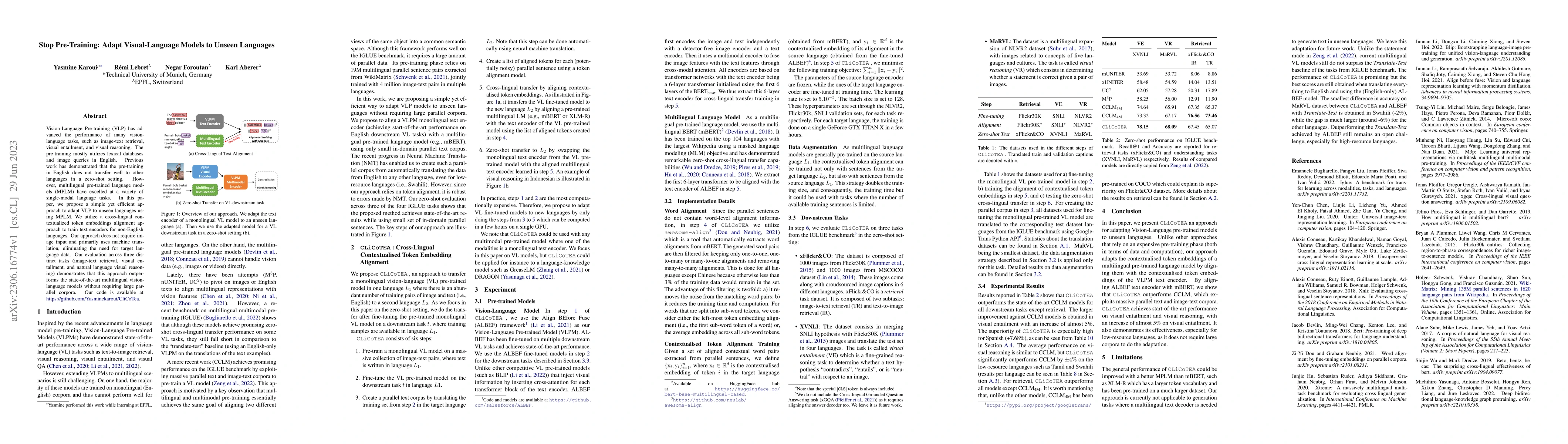Thumbnail for Stop Pre-Training: Adapt Visual-Language Models to Unseen Languages