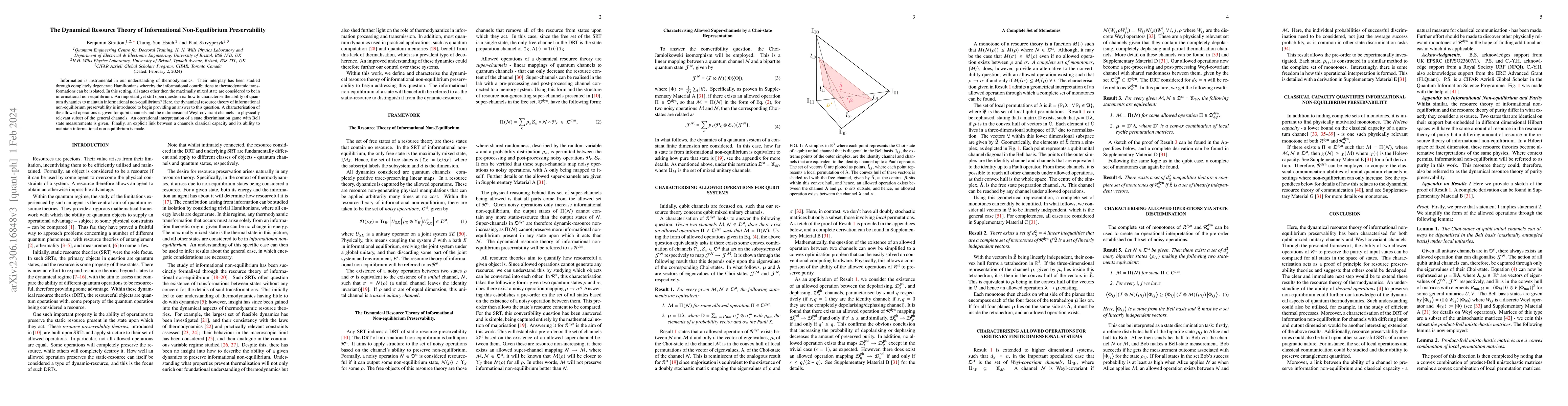 Thumbnail for The Dynamical Resource Theory of Informational Non-Equilibrium