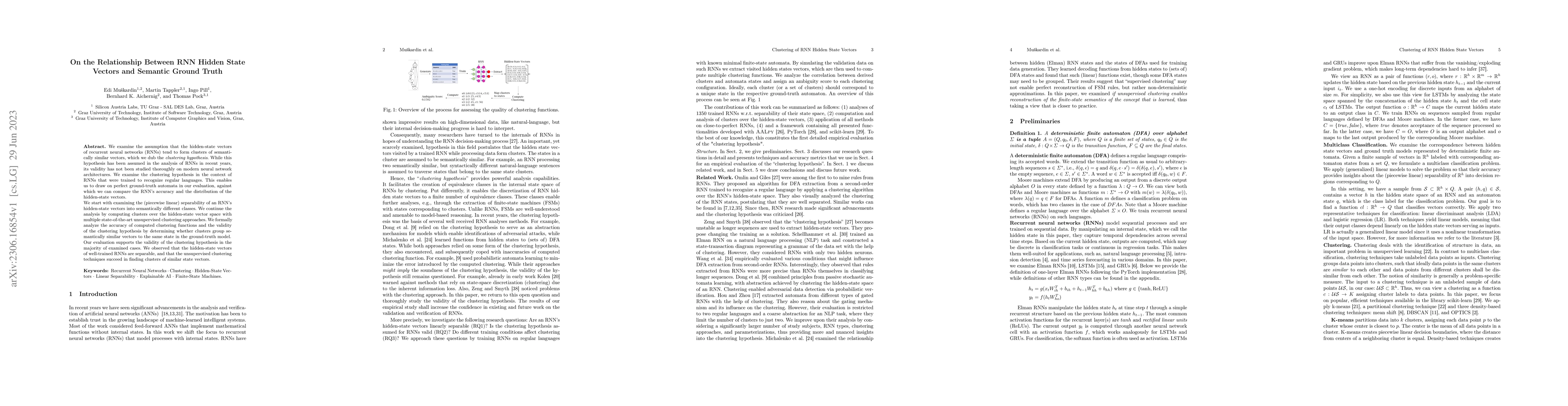 Thumbnail for On the Relationship Between RNN Hidden State Vectors and Semantic Ground
  Truth