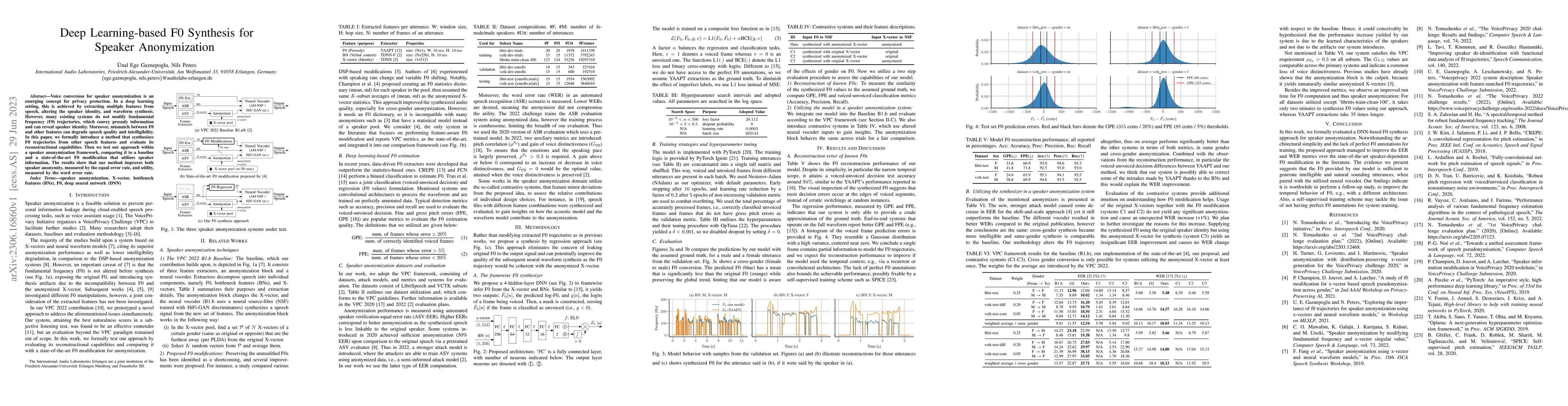 Thumbnail for Deep Learning-based F0 Synthesis for Speaker Anonymization