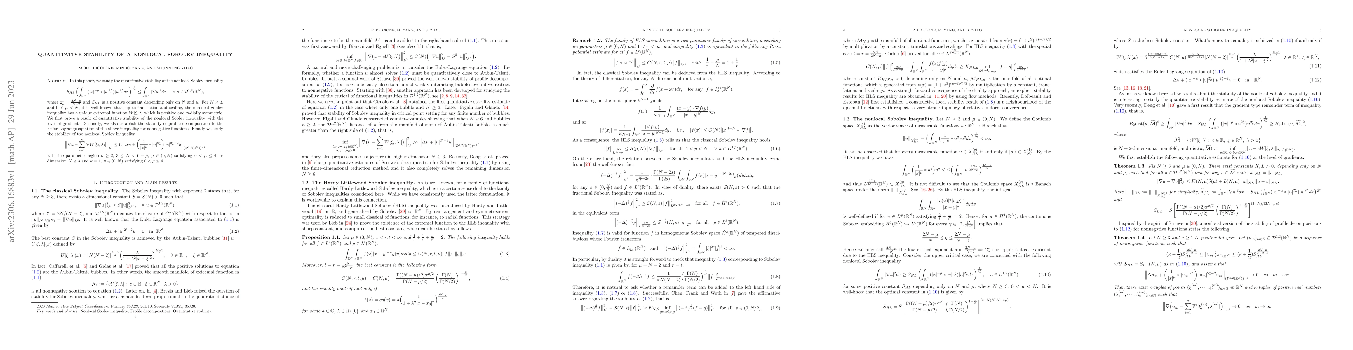Thumbnail for Quantitative stability of a nonlocal Sobolev inequality