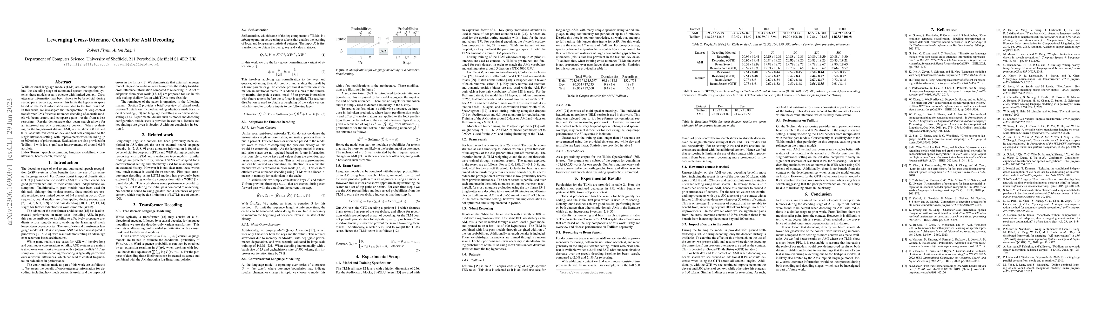 Thumbnail for Leveraging Cross-Utterance Context For ASR Decoding
