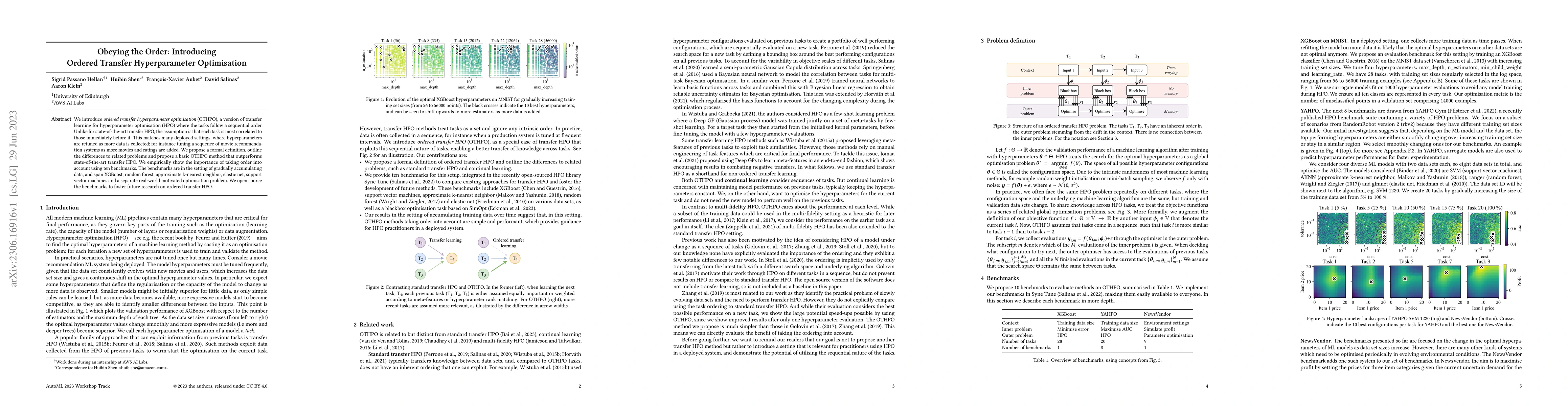 Thumbnail for Obeying the Order: Introducing Ordered Transfer Hyperparameter
  Optimisation