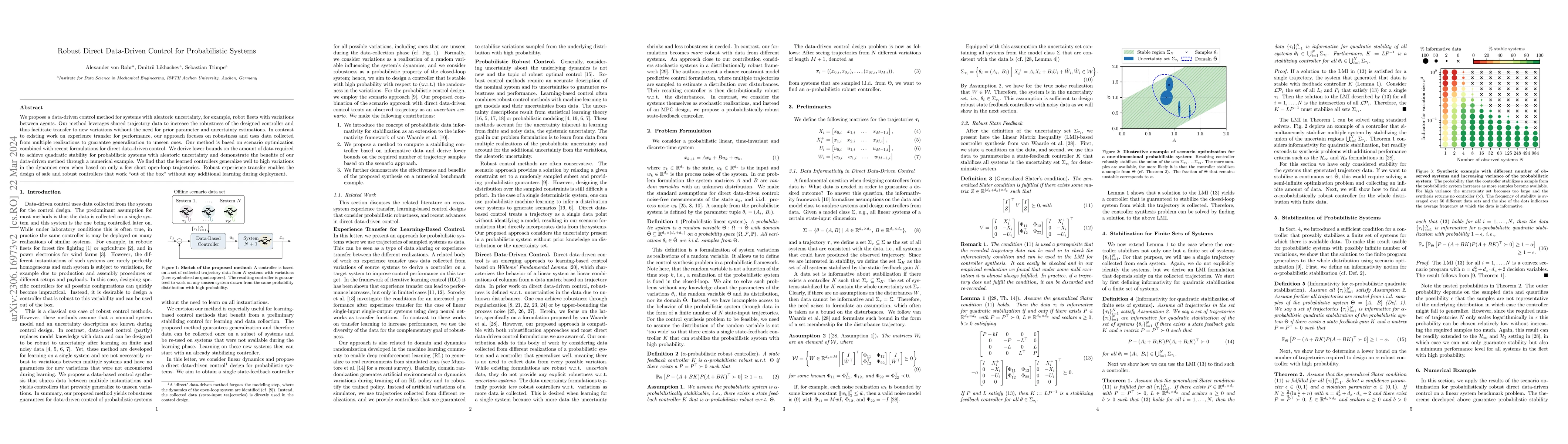 Thumbnail for Robust Direct Data-Driven Control for Probabilistic Systems
