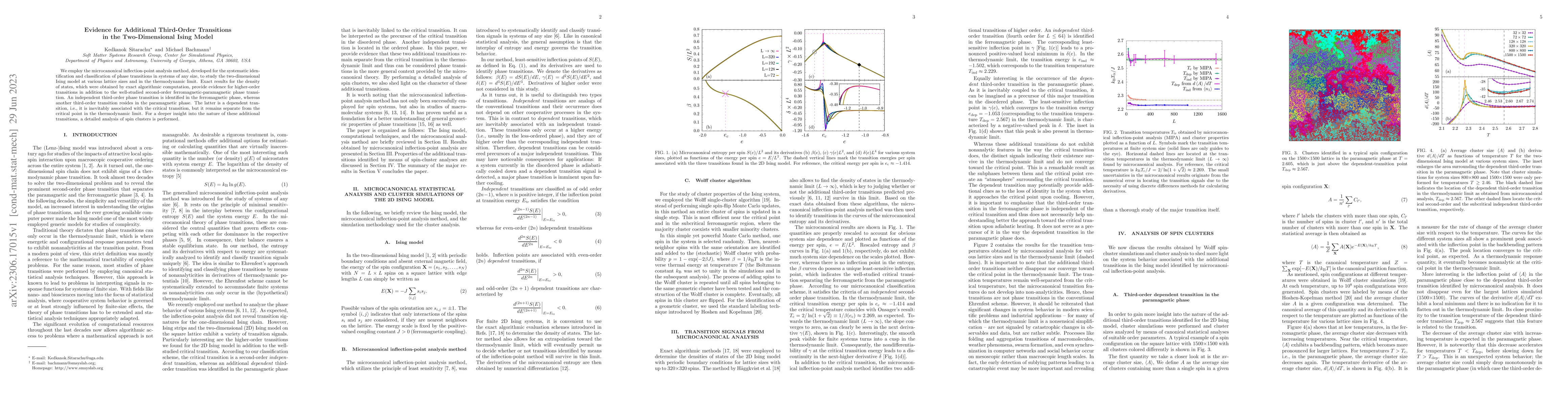 Thumbnail for Evidence for additional third-order transitions in the two-dimensional
  Ising model