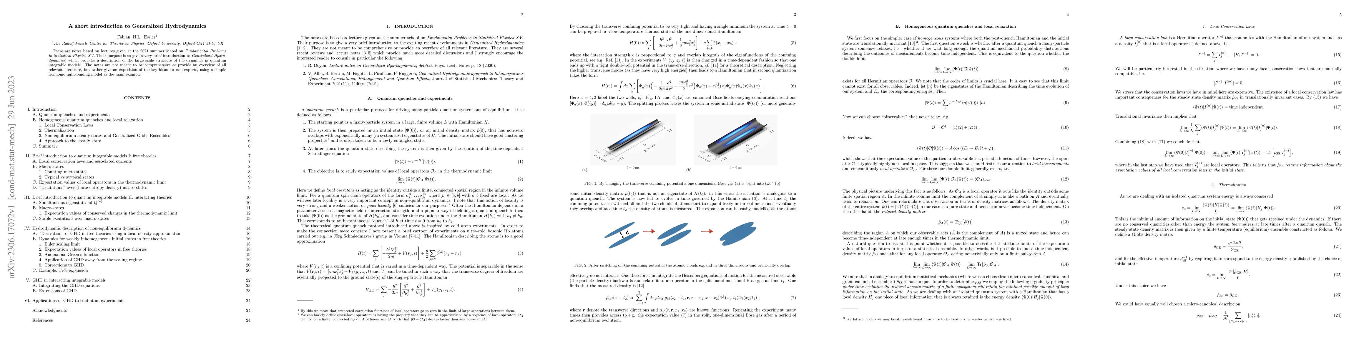 Thumbnail for A short introduction to Generalized Hydrodynamics
