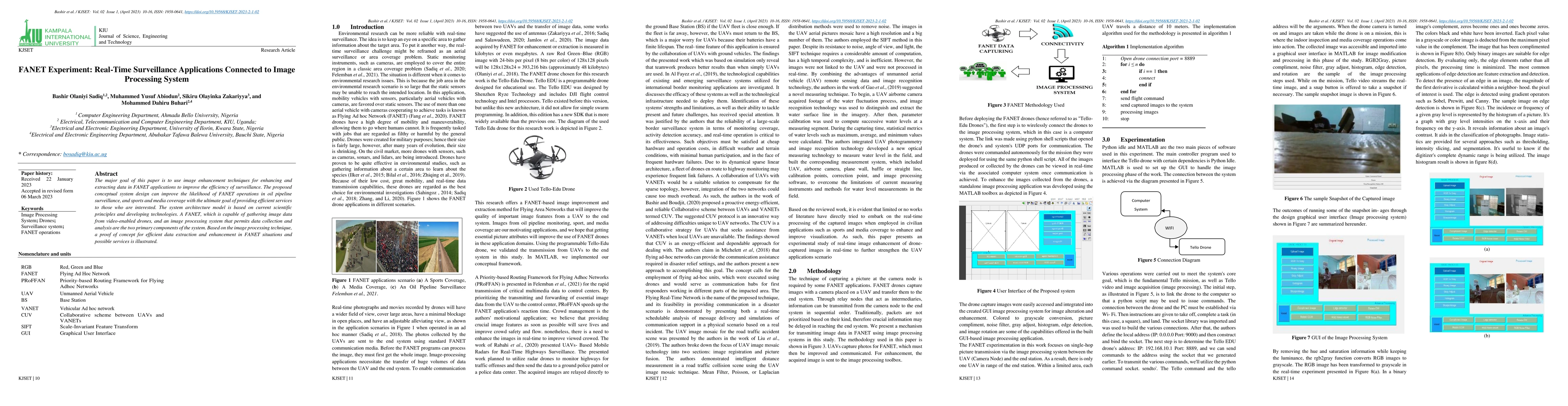 Thumbnail for FANET Experiment: Real-Time Surveillance Applications Connected to Image
  Processing System