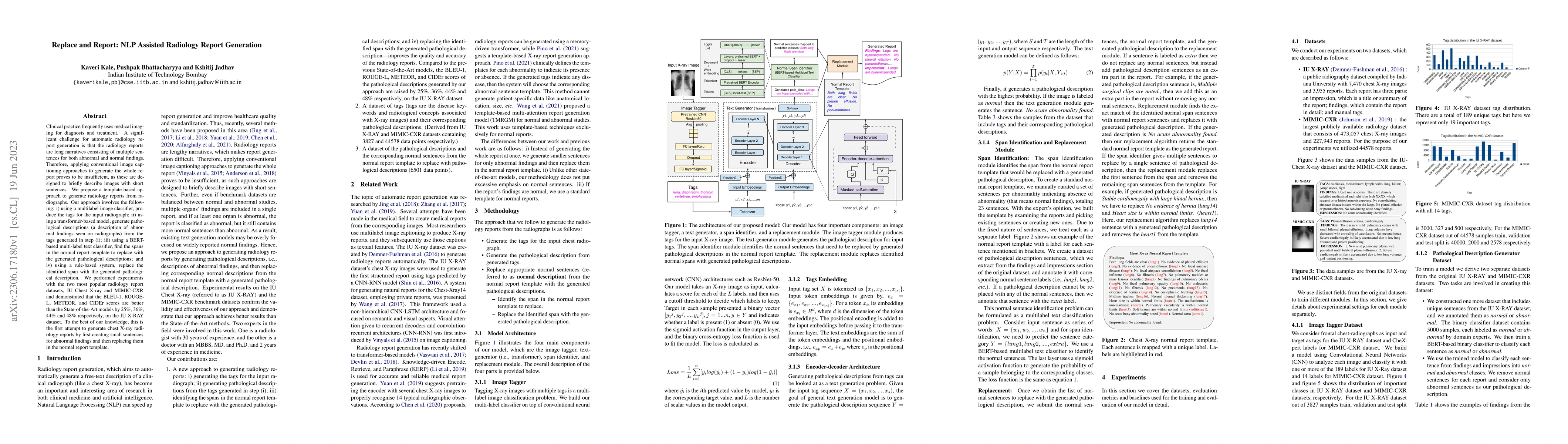 Thumbnail for Replace and Report: NLP Assisted Radiology Report Generation
