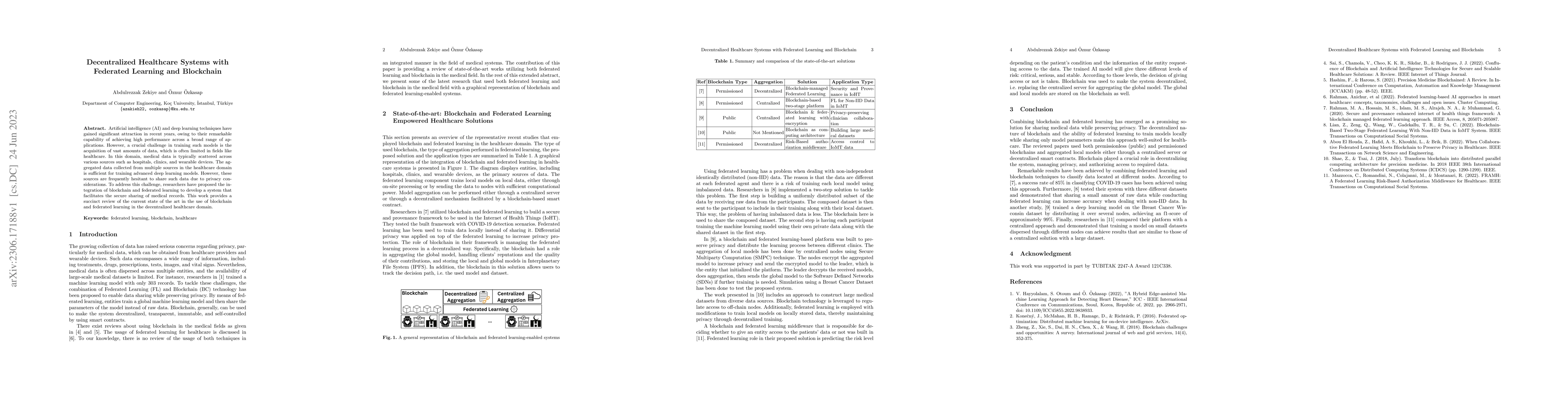Thumbnail for Decentralized Healthcare Systems with Federated Learning and Blockchain