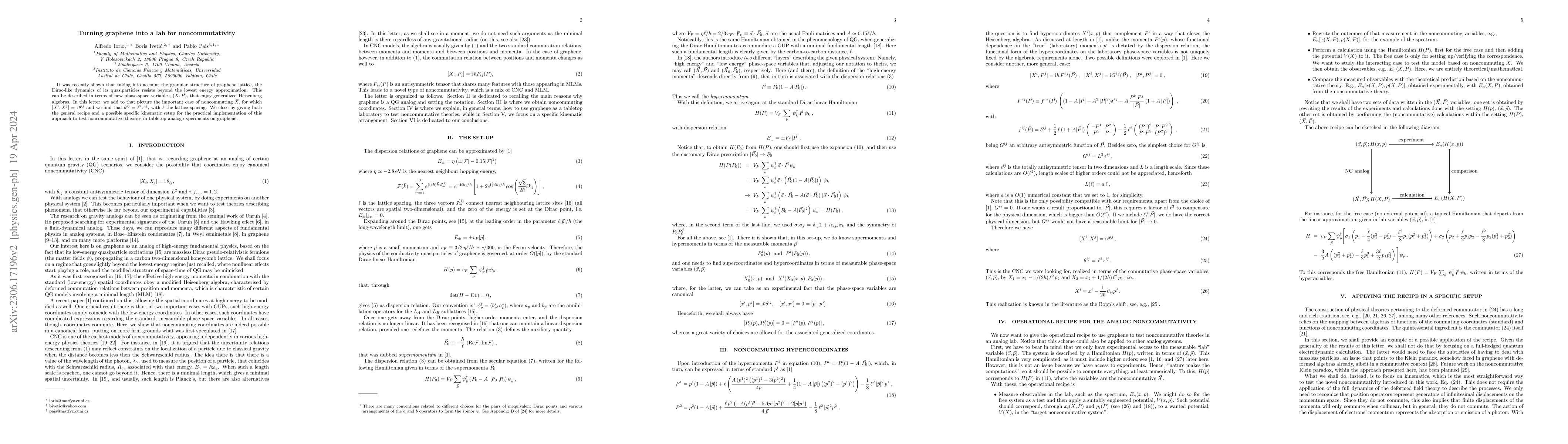 Thumbnail for Turning graphene into a lab for noncommutativity