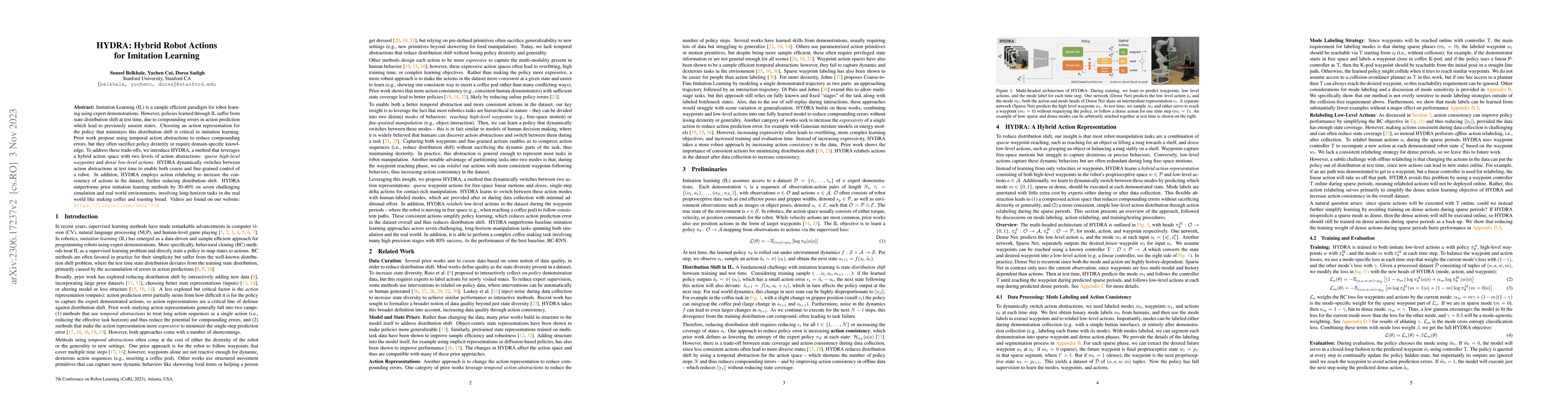 Thumbnail for HYDRA: Hybrid Robot Actions for Imitation Learning