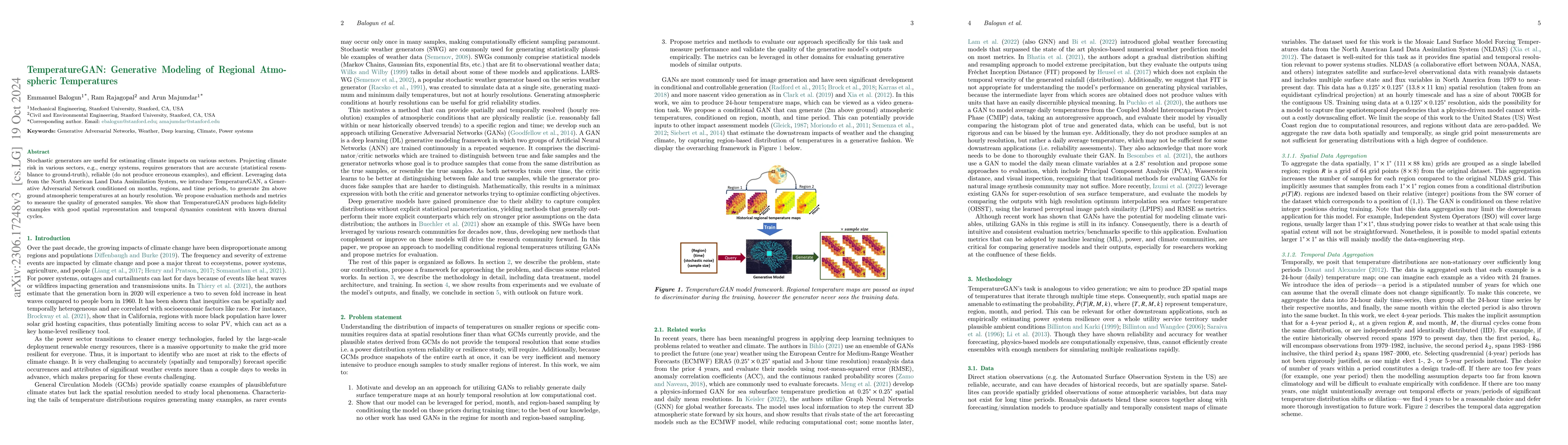 Thumbnail for TemperatureGAN: Generative Modeling of Regional Atmospheric Temperatures