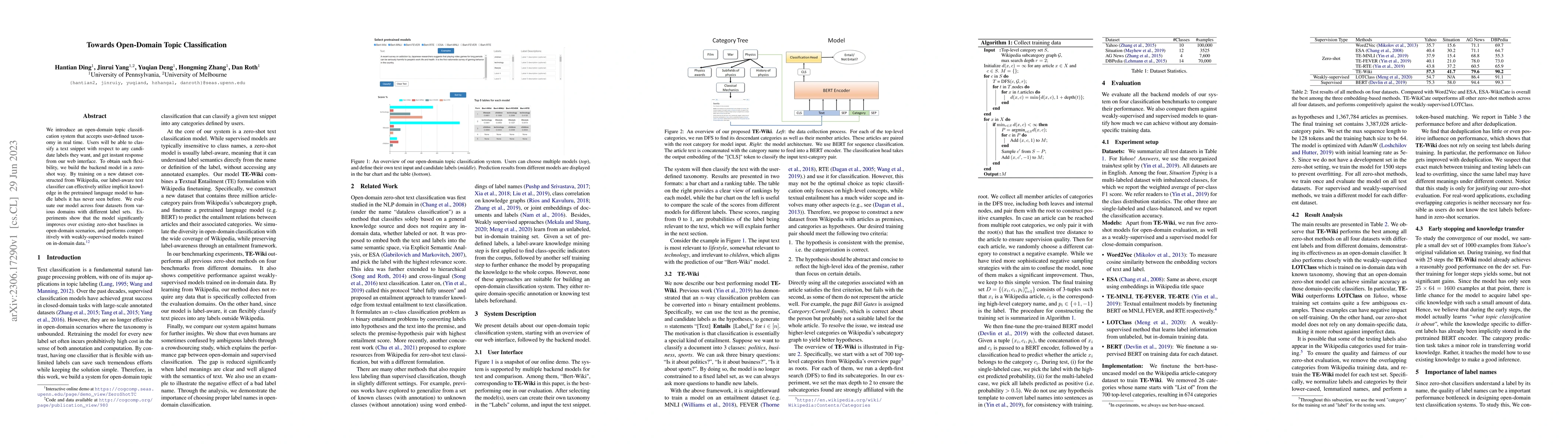 Thumbnail for Towards Open-Domain Topic Classification