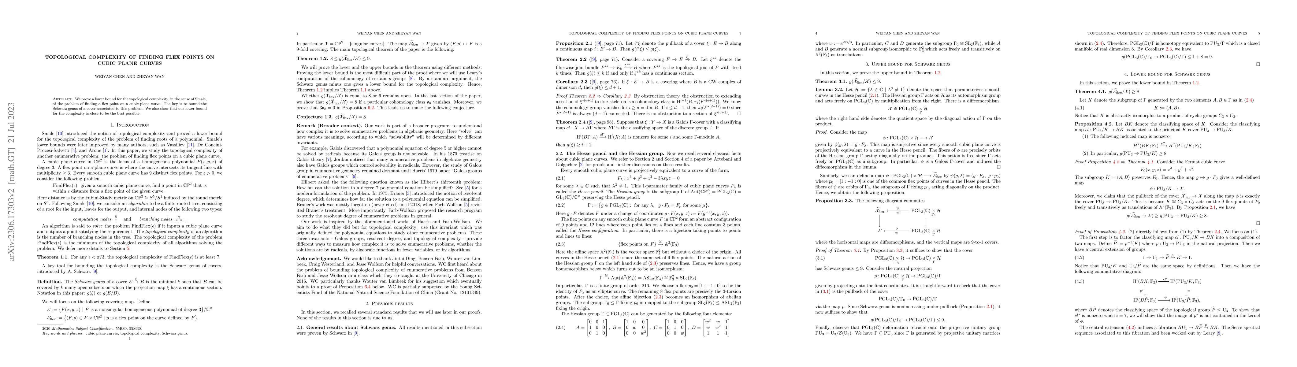 Thumbnail for Topological complexity of finding flex points on cubic plane curves