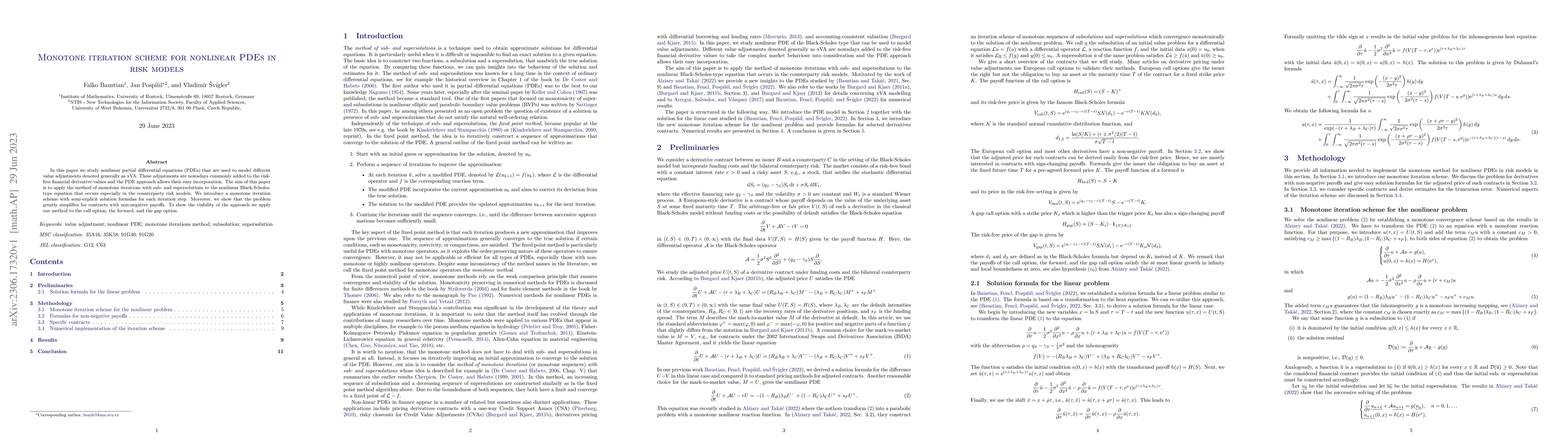 Thumbnail for Monotone iteration scheme for nonlinear PDEs in risk models