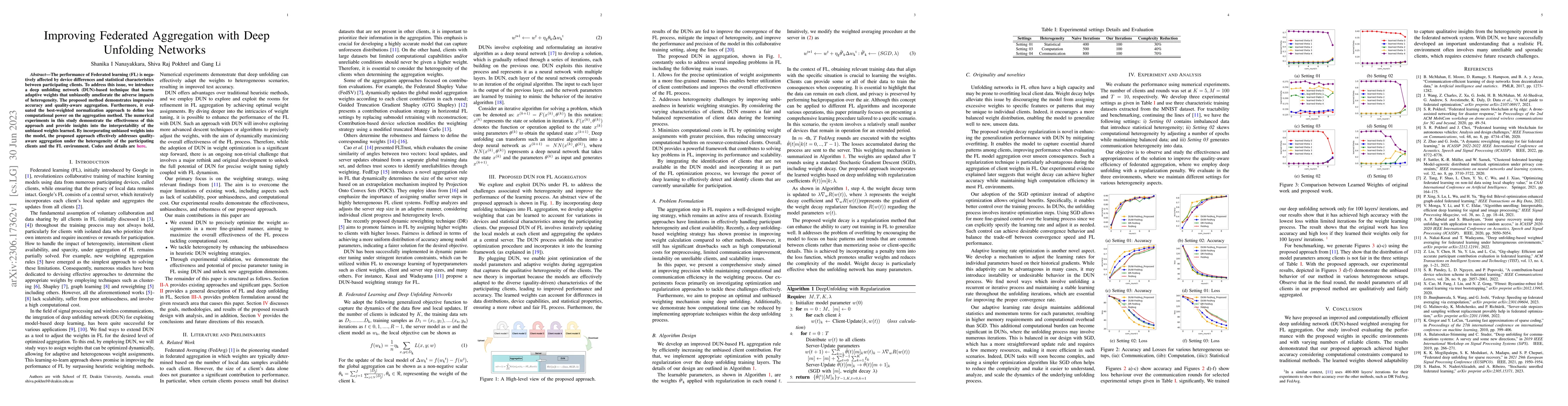 Thumbnail for Improving Federated Aggregation with Deep Unfolding Networks