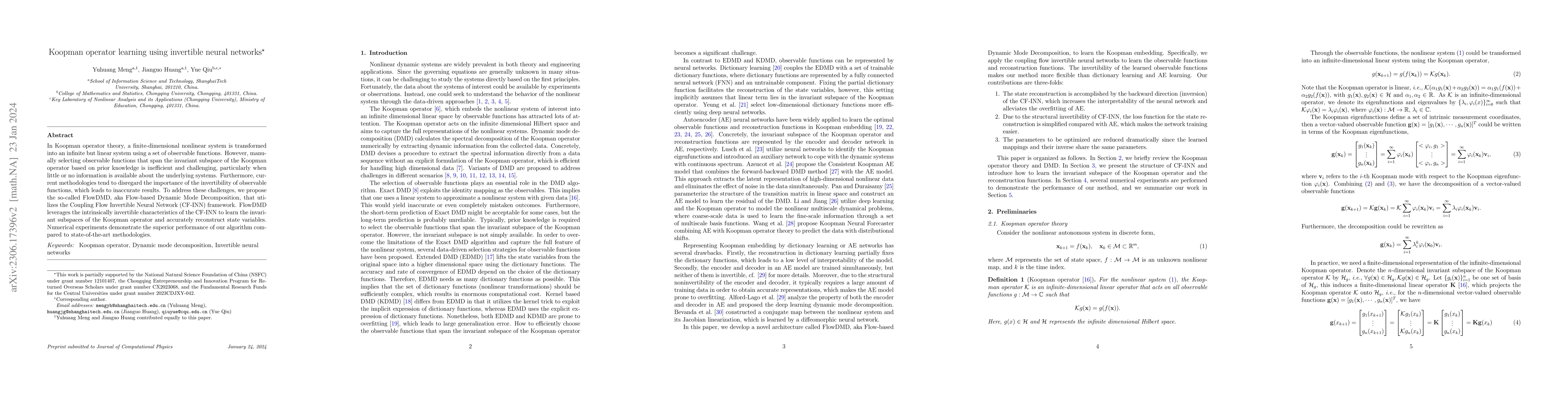 Thumbnail for Koopman operator learning using invertible neural networks
