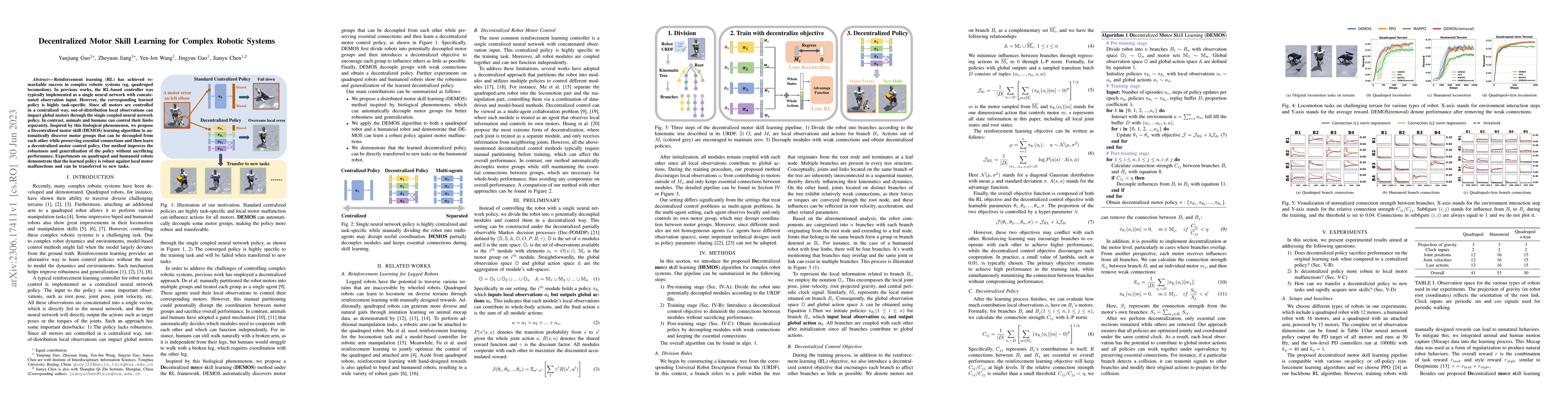 Thumbnail for Decentralized Motor Skill Learning for Complex Robotic Systems