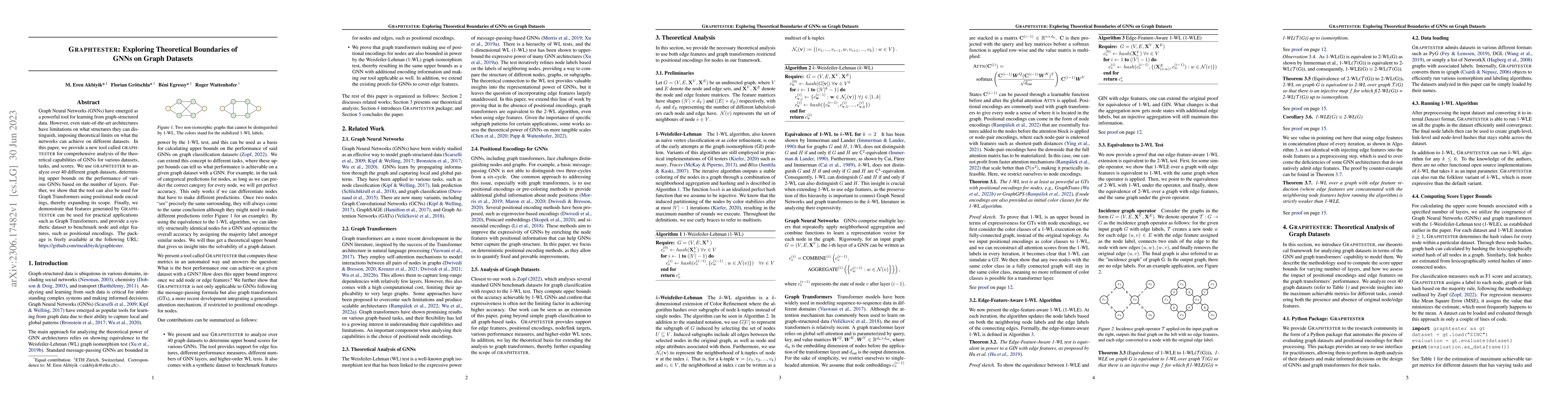 Thumbnail for Graphtester: Exploring Theoretical Boundaries of GNNs on Graph Datasets