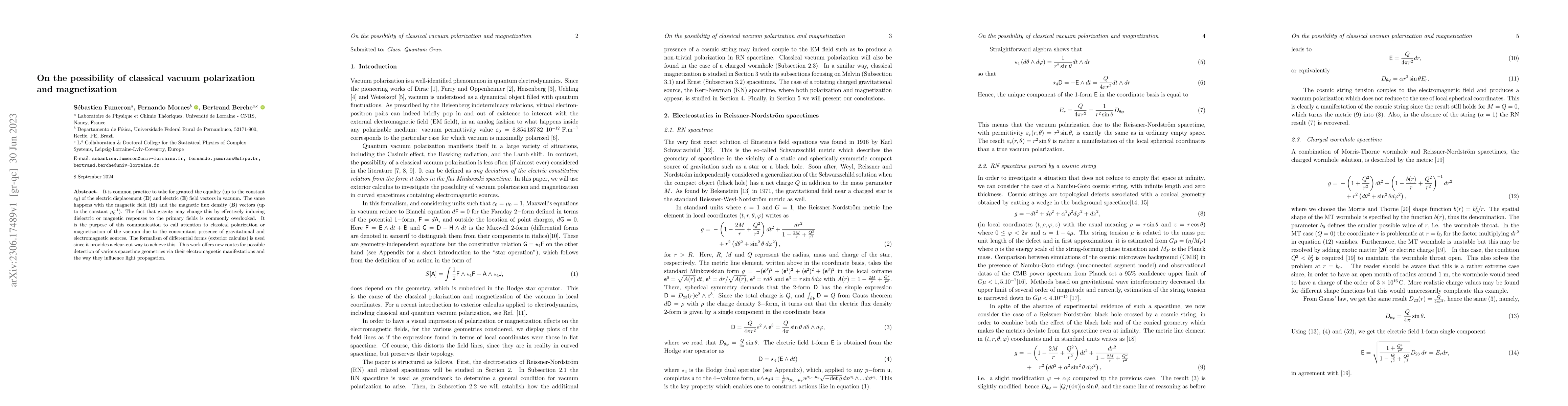Thumbnail for On the possibility of classical vacuum polarization and magnetization