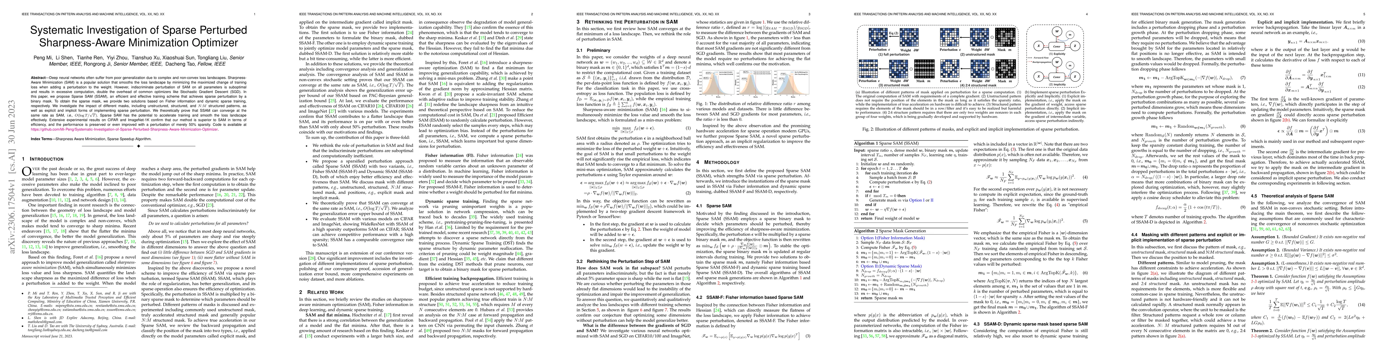 Thumbnail for Systematic Investigation of Sparse Perturbed Sharpness-Aware
  Minimization Optimizer