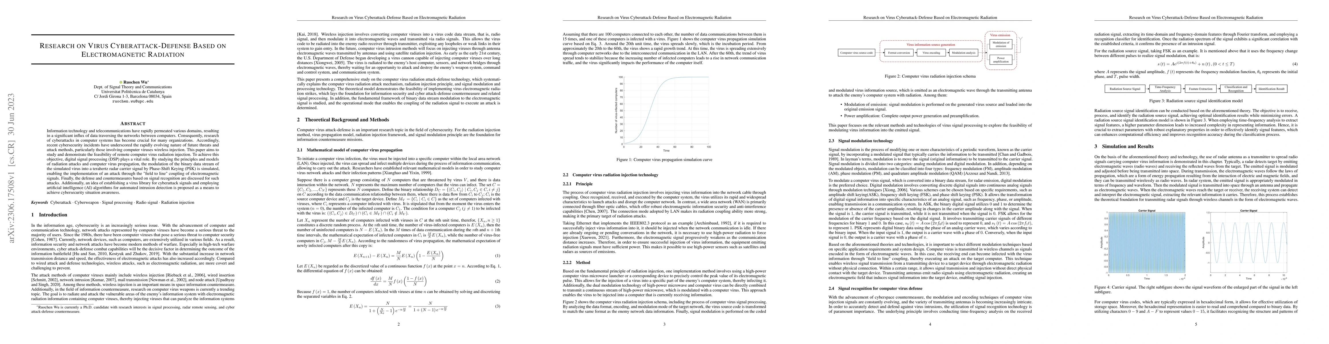 Thumbnail for Research on Virus Cyberattack-Defense Based on Electromagnetic Radiation