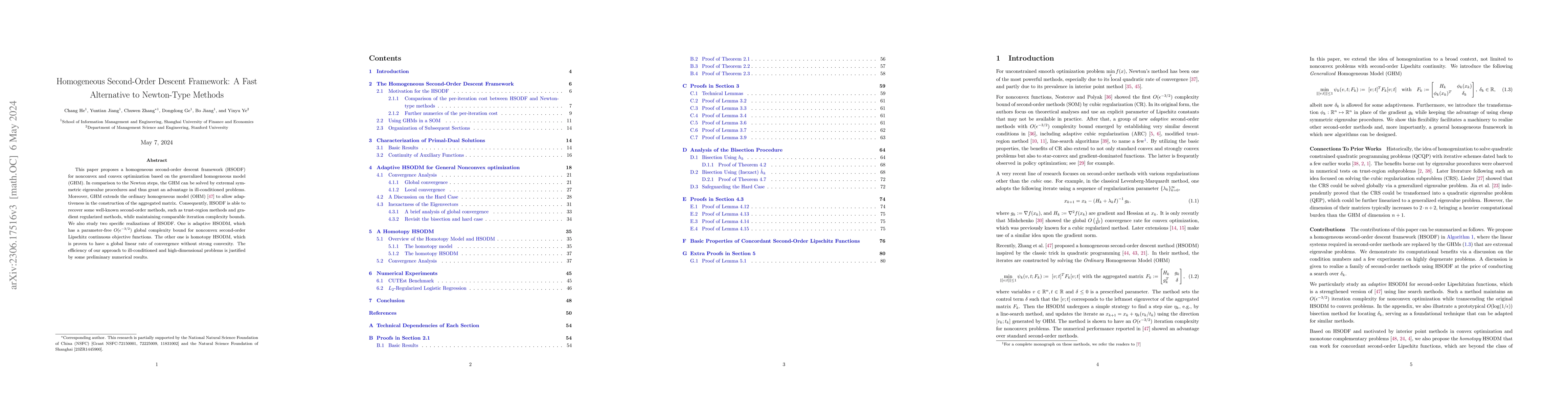 Thumbnail for Homogeneous Second-Order Descent Framework: A Fast Alternative to
  Newton-Type Methods