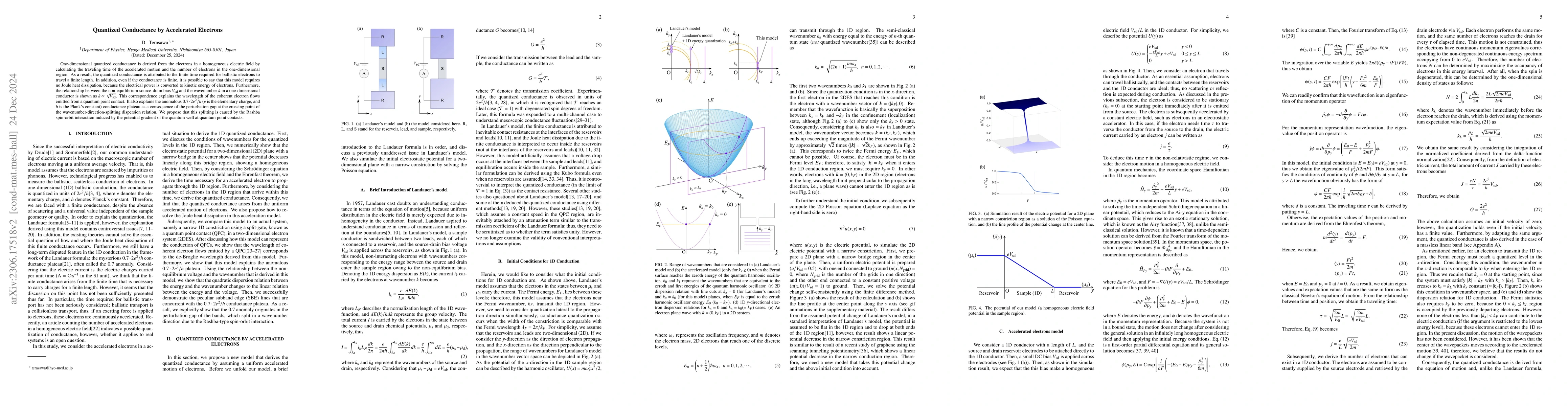 Thumbnail for Quantized Conductance by Accelerated Electrons