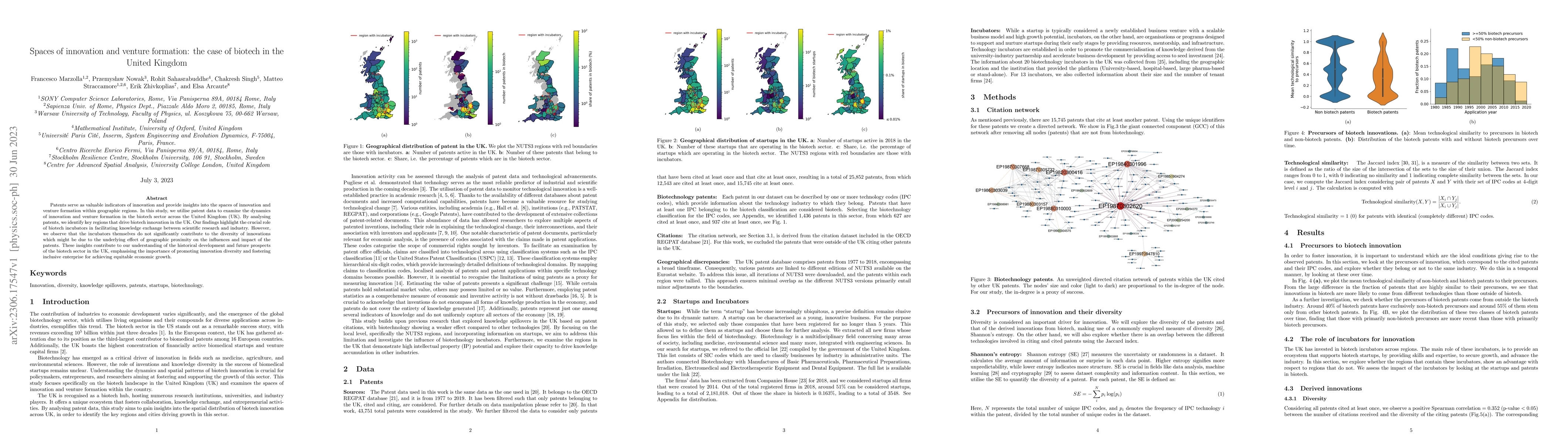 Thumbnail for Spaces of innovation and venture formation: the case of biotech in the
  United Kingdom
