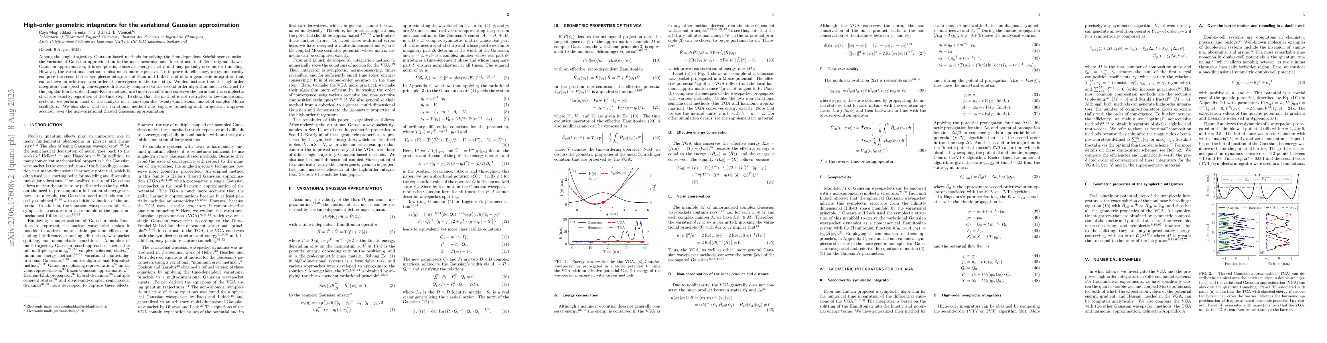Thumbnail for High-order geometric integrators for the variational Gaussian
  approximation