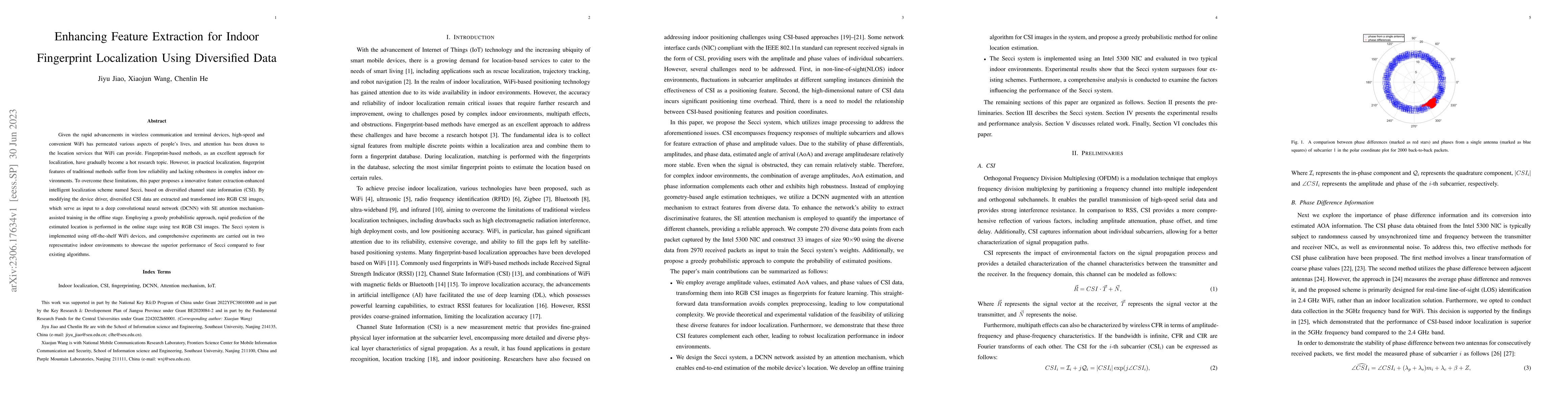 Thumbnail for Enhancing Feature Extraction for Indoor Fingerprint Localization Using
  Diversified Data