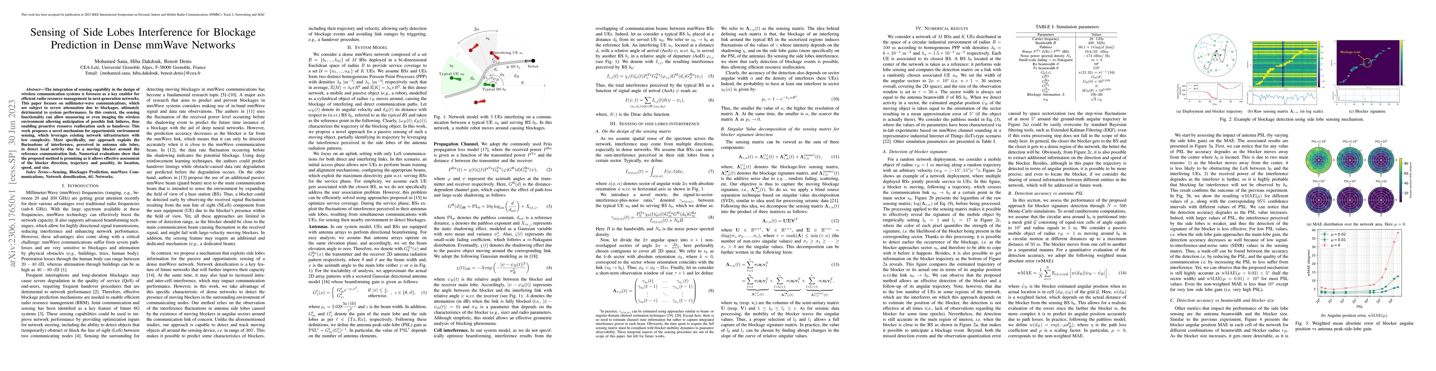 Thumbnail for Sensing of Side Lobes Interference for Blockage Prediction in Dense
  mmWave Networks
