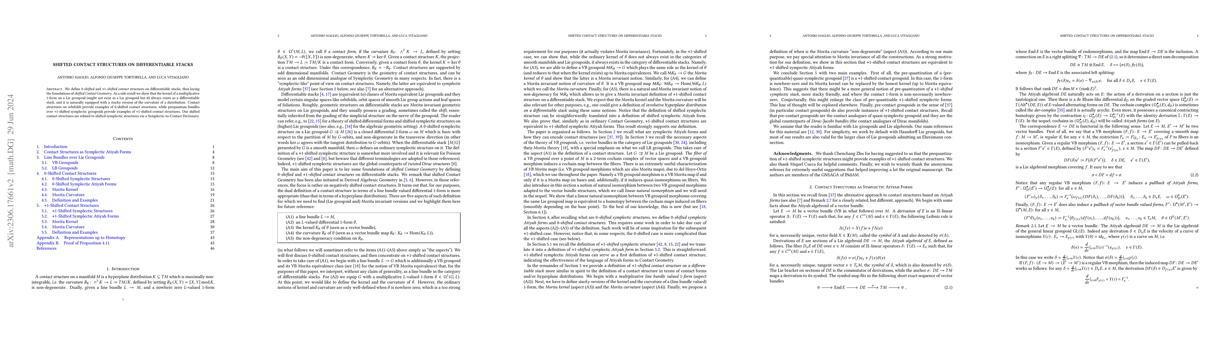 Thumbnail for Shifted Contact Structures on Differentiable Stacks