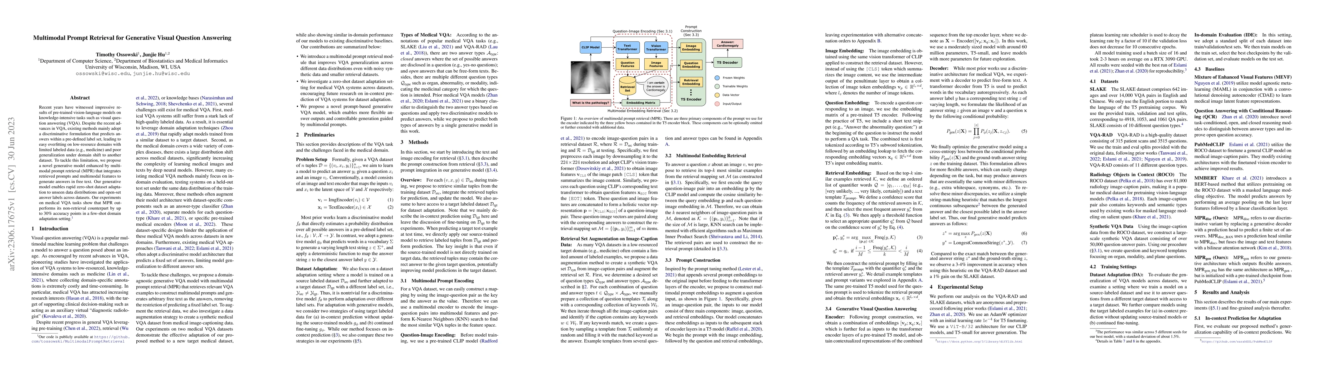 Thumbnail for Multimodal Prompt Retrieval for Generative Visual Question Answering