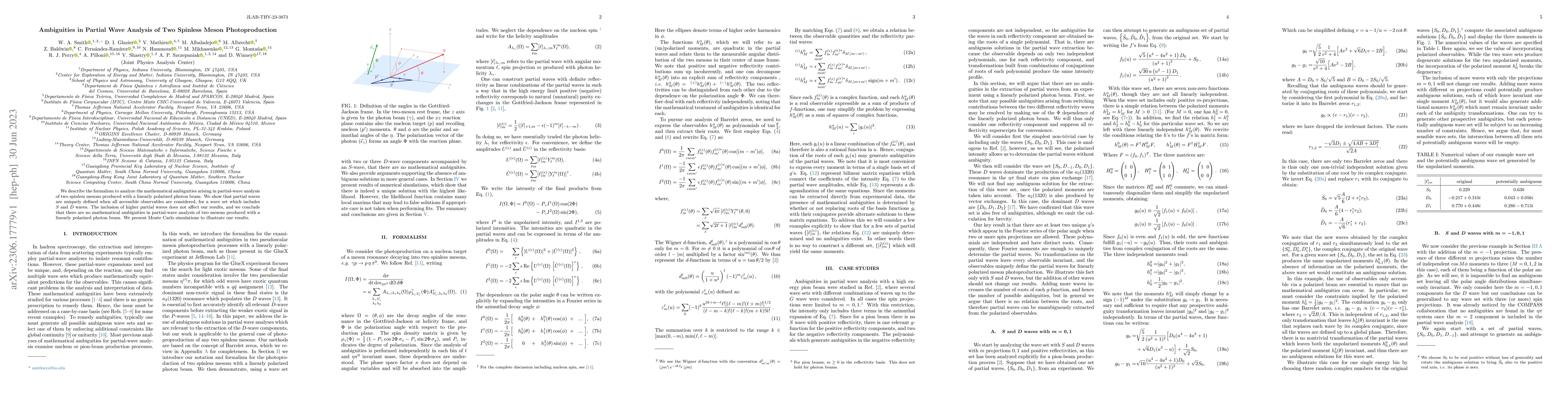 Thumbnail for Ambiguities in Partial Wave Analysis of Two Spinless Meson
  Photoproduction