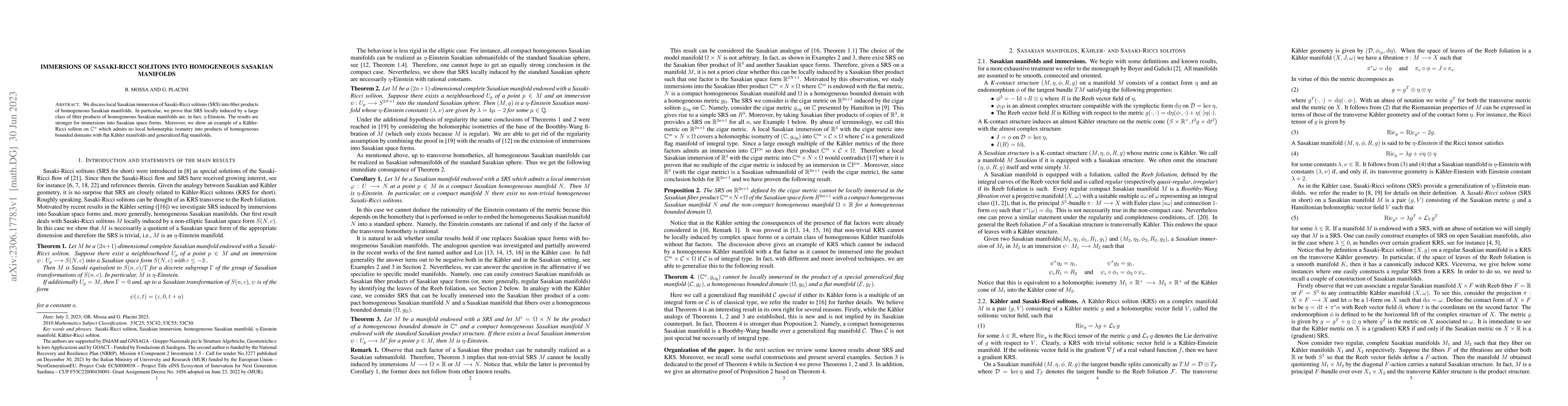 Thumbnail for Immersions of Sasaki-Ricci solitons into homogeneous Sasakian manifolds