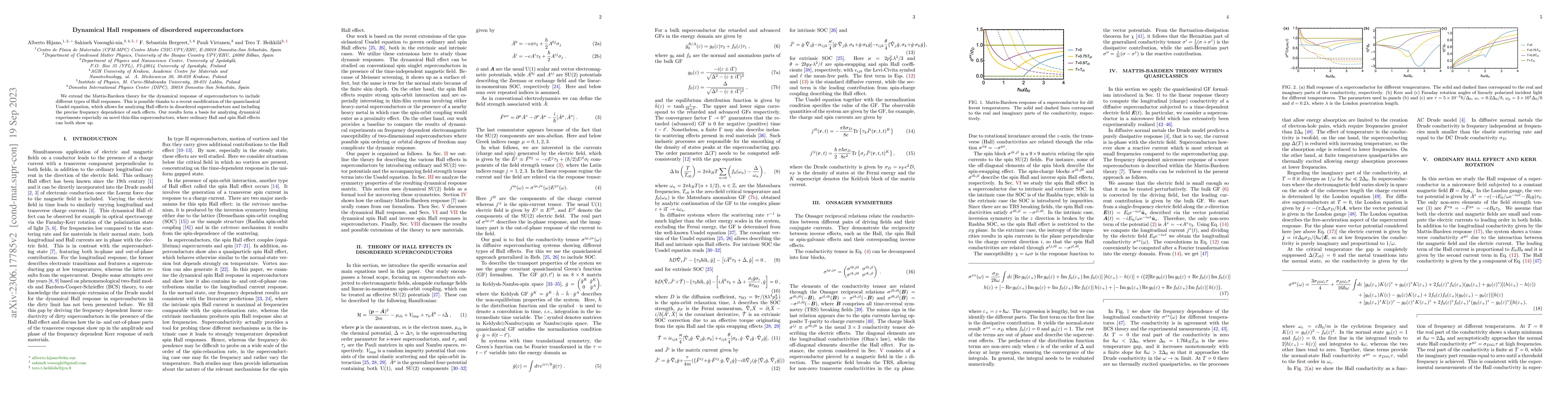 Thumbnail for Dynamical Hall responses of disordered superconductors