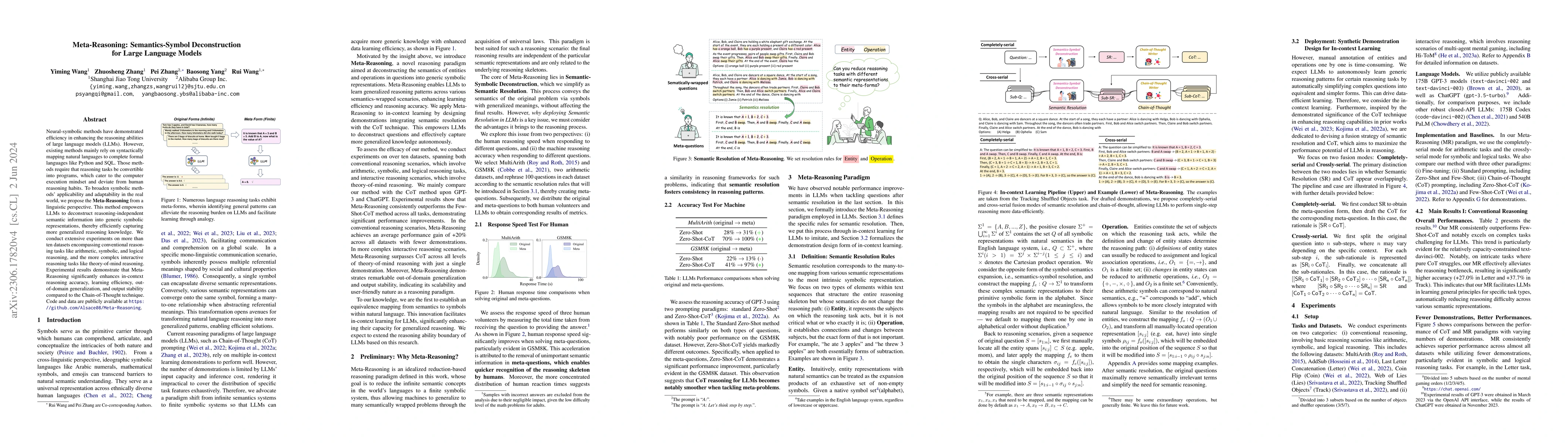 Thumbnail for Meta-Reasoning: Semantics-Symbol Deconstruction for Large Language
  Models
