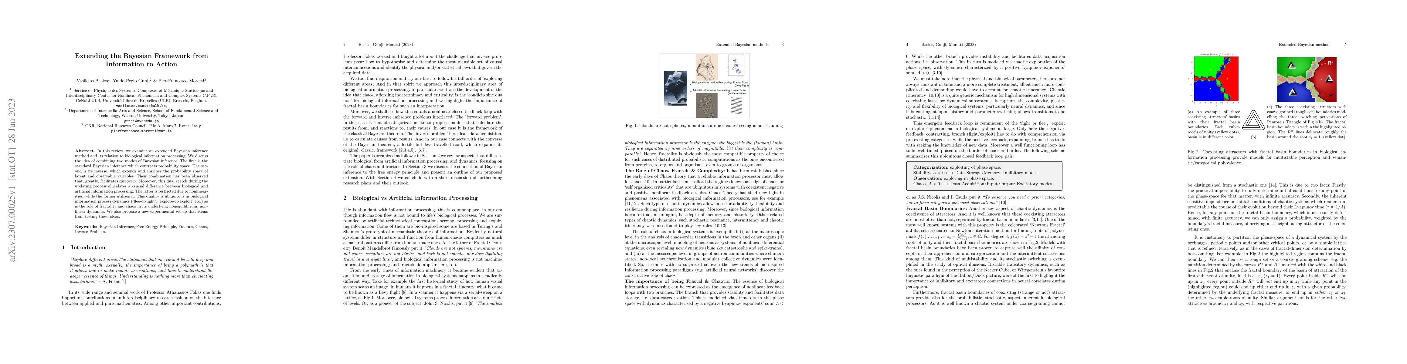 Thumbnail for Extending the Bayesian Framework from Information to Action