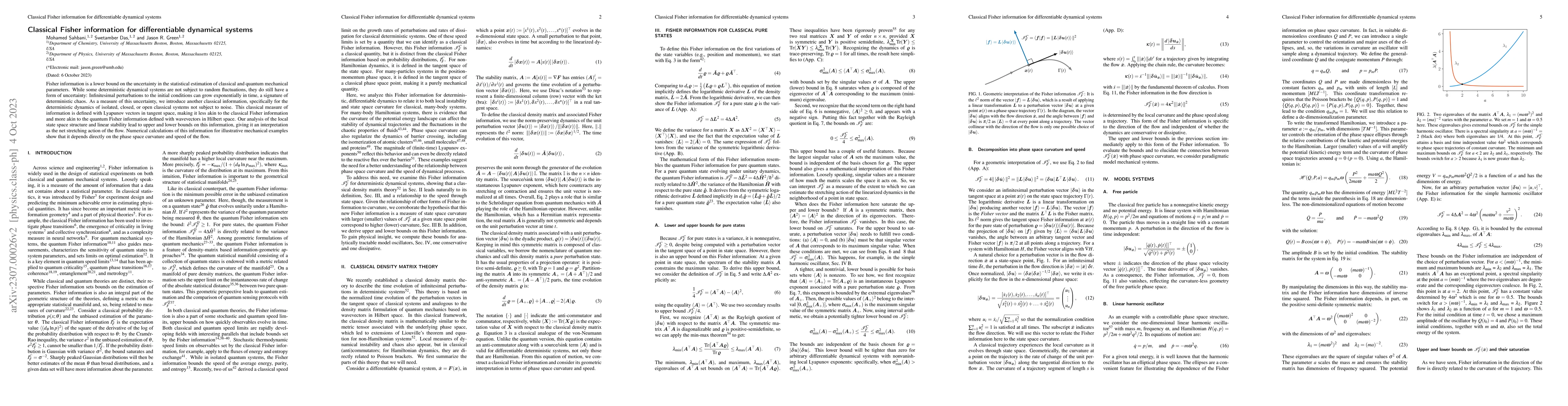 Thumbnail for Classical Fisher information for differentiable dynamical systems