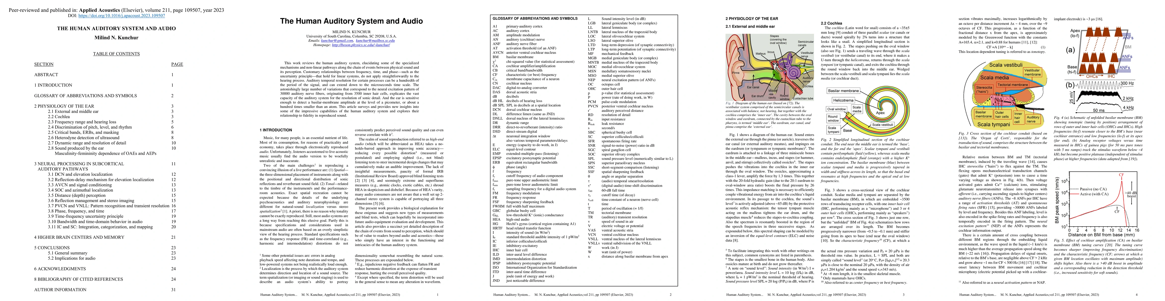 Thumbnail for The Human Auditory System and Audio