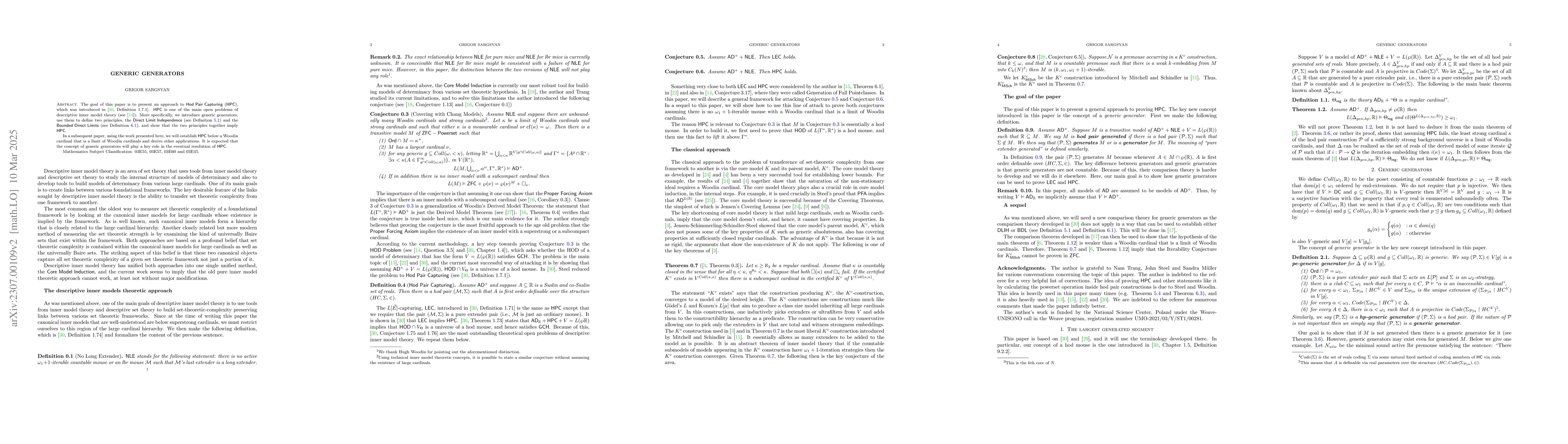 Thumbnail for Generic Generators