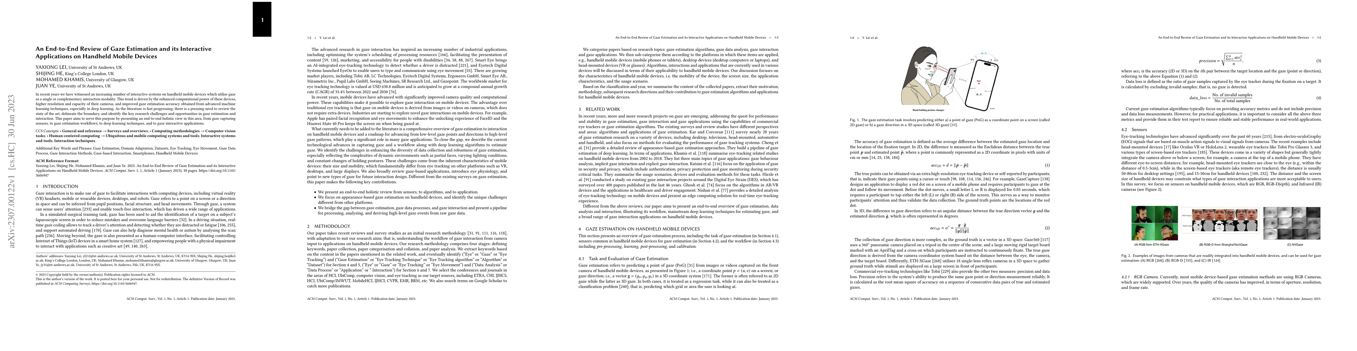 Thumbnail for An End-to-End Review of Gaze Estimation and its Interactive Applications
  on Handheld Mobile Devices