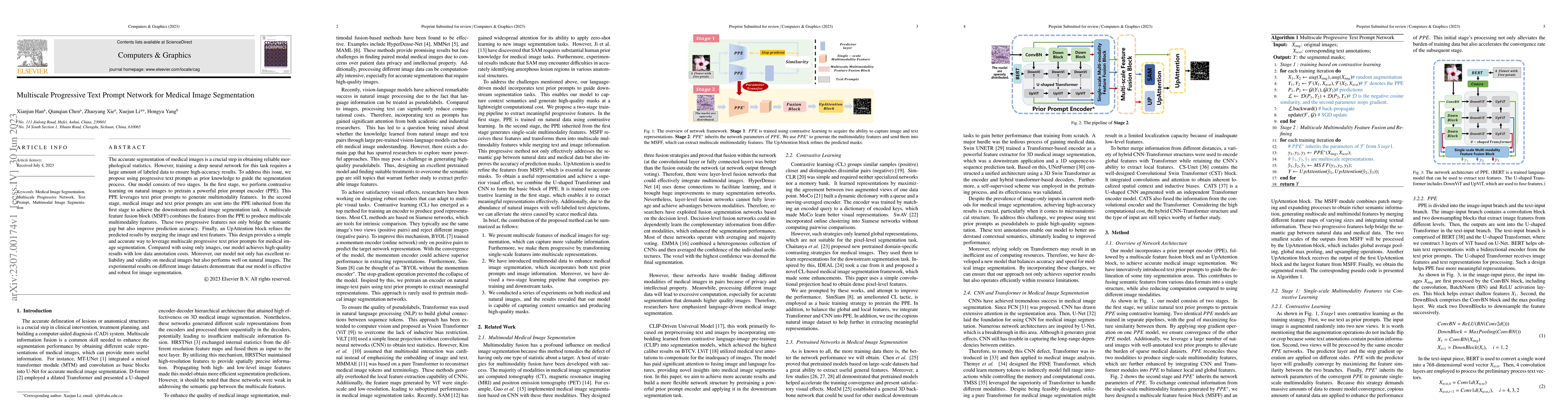Thumbnail for Multiscale Progressive Text Prompt Network for Medical Image
  Segmentation
