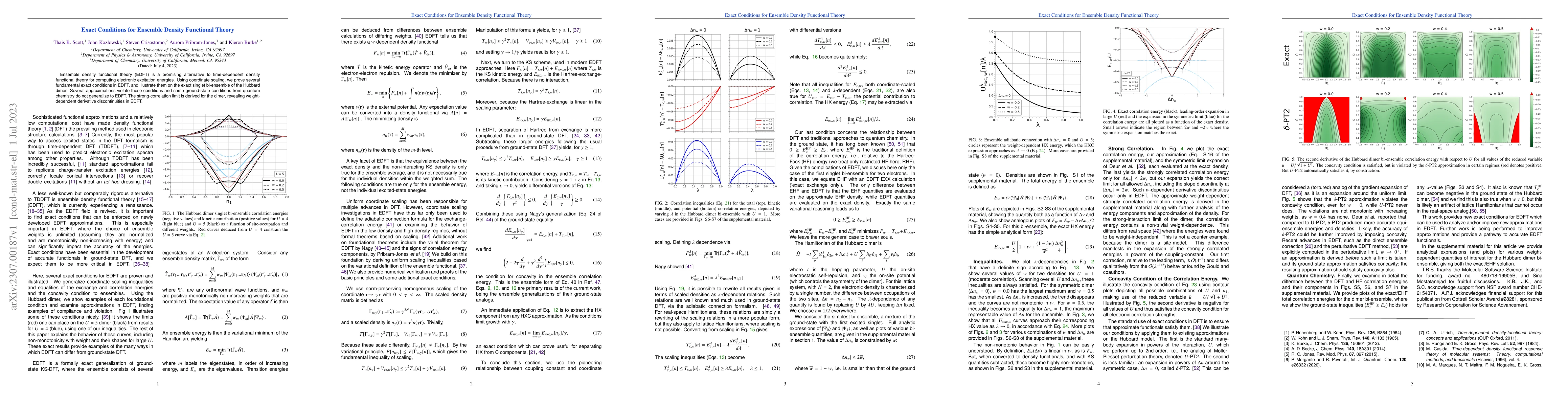 Thumbnail for Exact Conditions for Ensemble Density Functional Theory