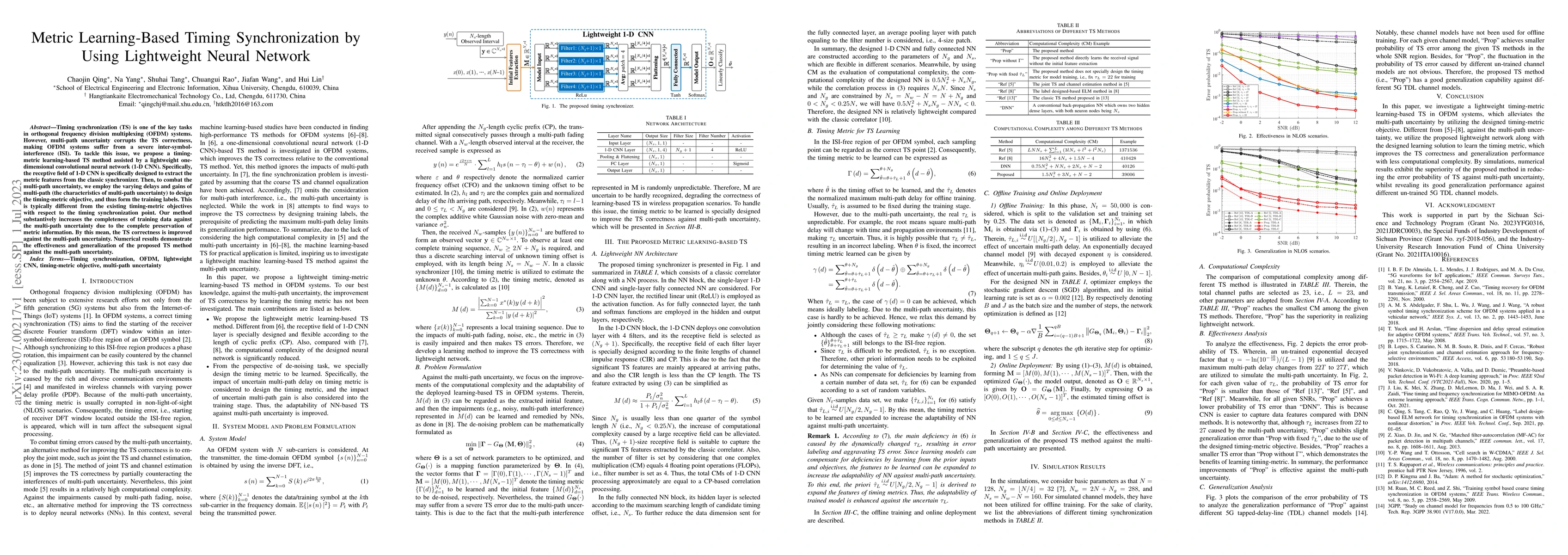 Thumbnail for Metric Learning-Based Timing Synchronization by Using Lightweight Neural
  Network