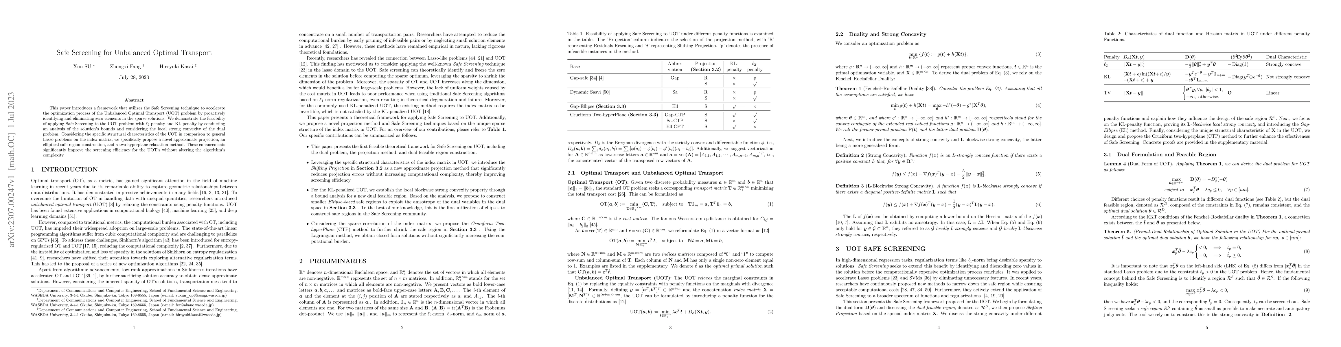 Thumbnail for Safe Screening for Unbalanced Optimal Transport