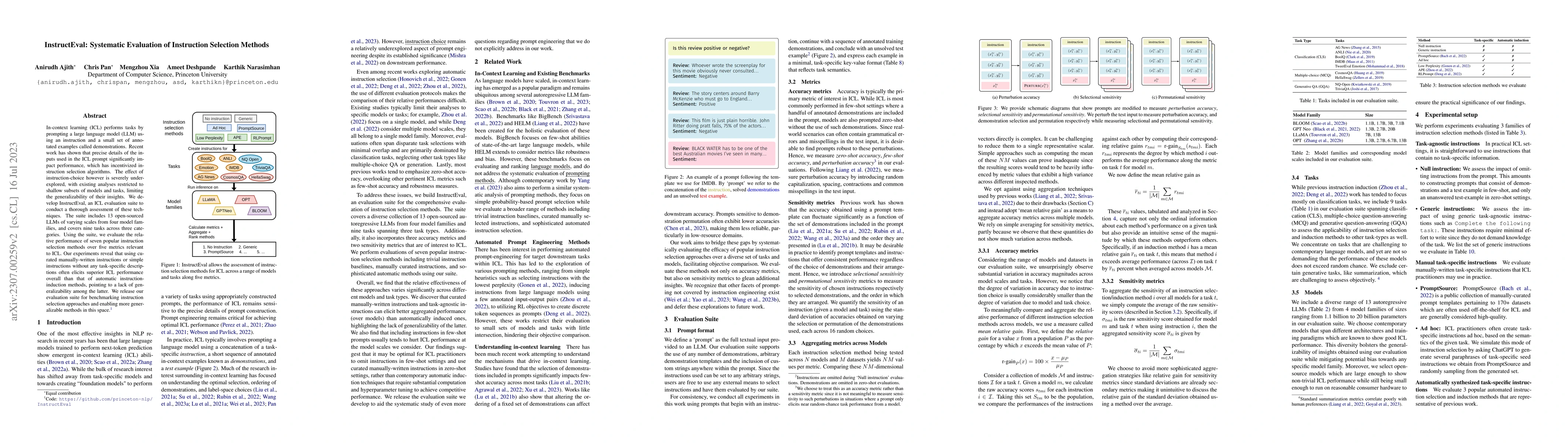 Thumbnail for InstructEval: Systematic Evaluation of Instruction Selection Methods